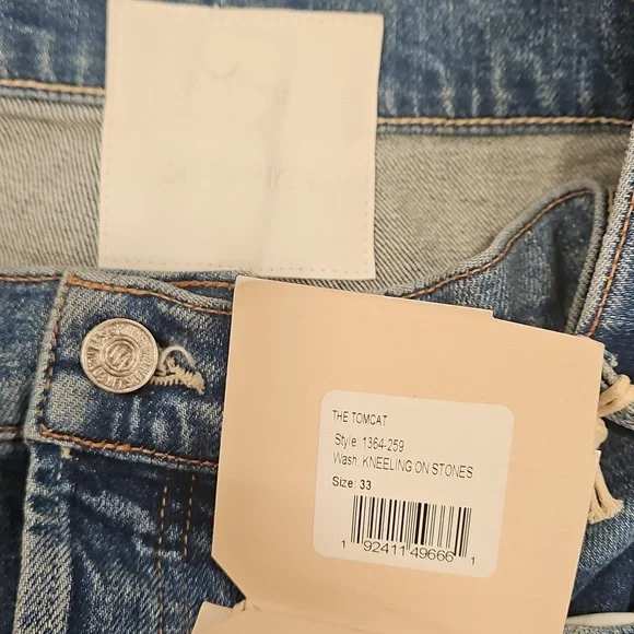 💕MOTHER SUPERIOR💕 The Tomcat Jeans ~ Kneeling On Stones 33 NWT